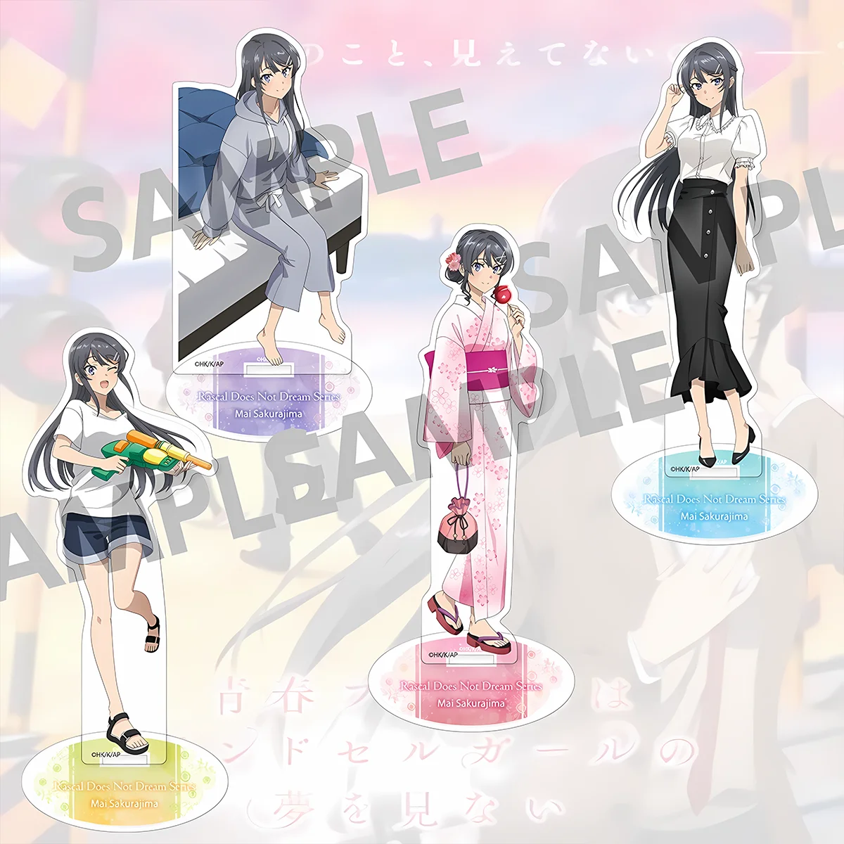 Anime Rascal Does Not Dream 15cm Acrylic Stand Mai Sak Unique Gift Birthday Present Desk Romance Anime Desktop keychain