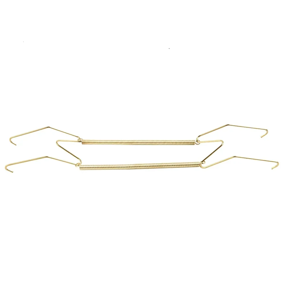 4/5/6/7/8/10/12/14/16 Inch Plate Dish Hangers Holder W-shaped Wall Display Decorative Invisible Spring Hanging Hook Golden