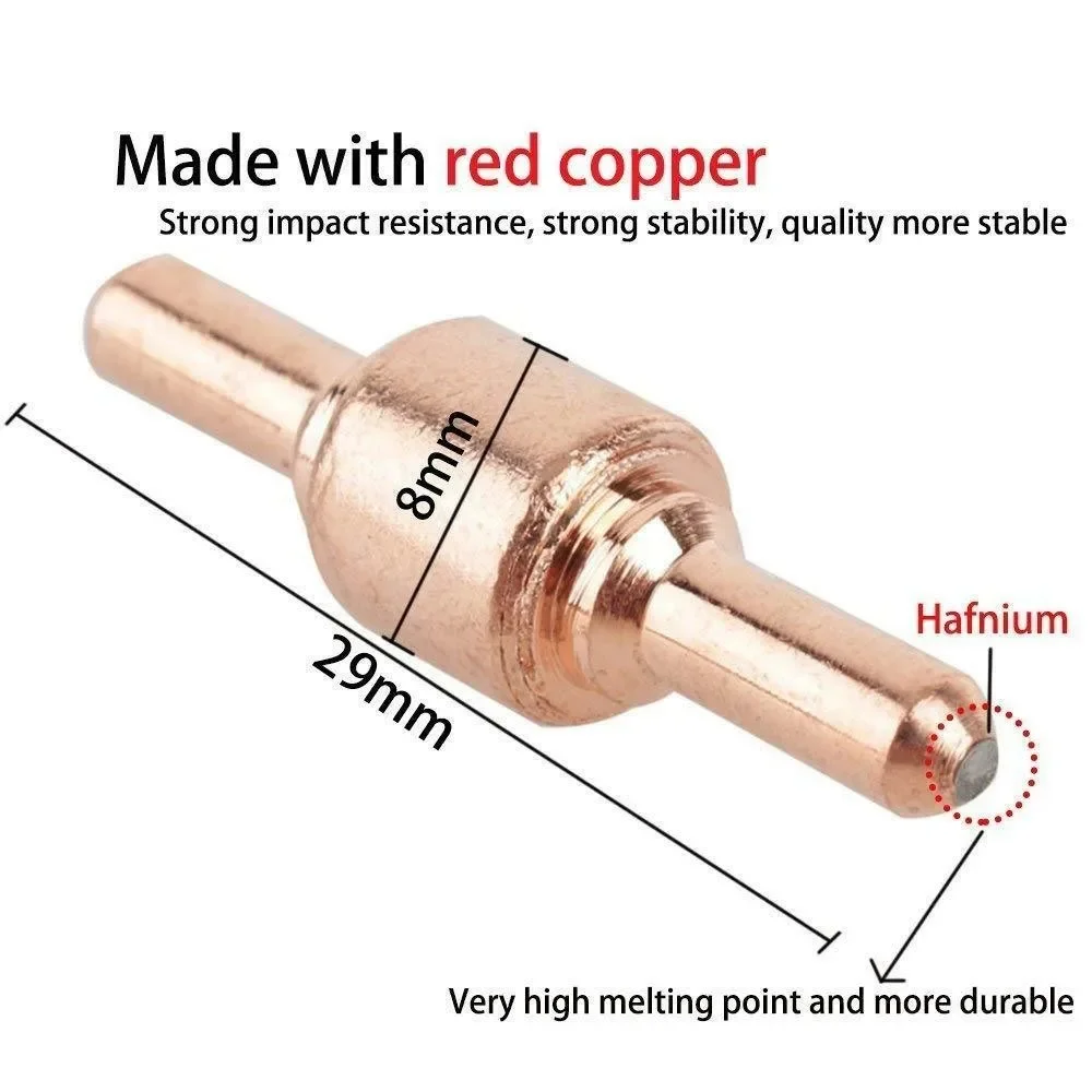 

10pcs PT-31 Cutting And Welding Nozzles Lengthened Plasma Cutting Consumable Electrode Nozzle Head Welding Tool