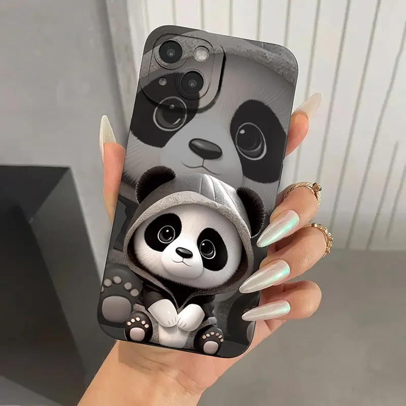 Pupil Shadow Panda Painting Phone Case For Xiaomi Redmi Note 13 12 Pro Plus 5G 12S 11S 11 10 Redmi 12 13C Shockproof Soft Cover