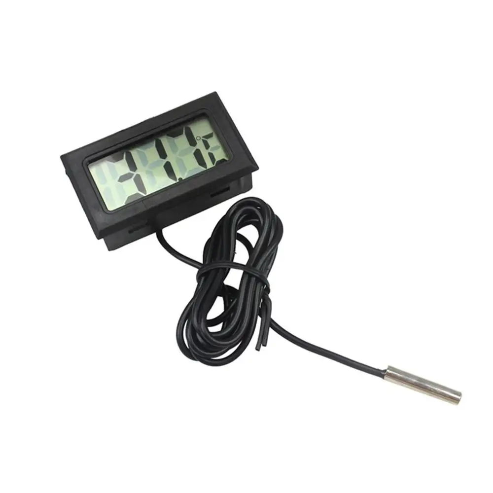 Gloednieuwe Mini Lcd Digitaal Display Thermometer Hygrometer Indoor Buiten Temperatuur Sensor Voor Auto Thuis