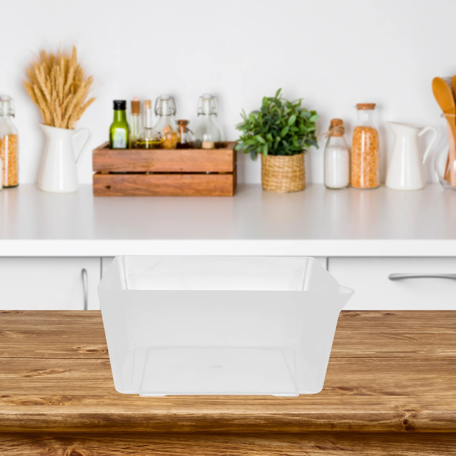 2Pcs Transparent Acryl Wiegen Tablett Skala Tablett Rack Lebensmittel Wiegen Küche Elektronische Waage Acryl Tabletts Lagerung Tabletts