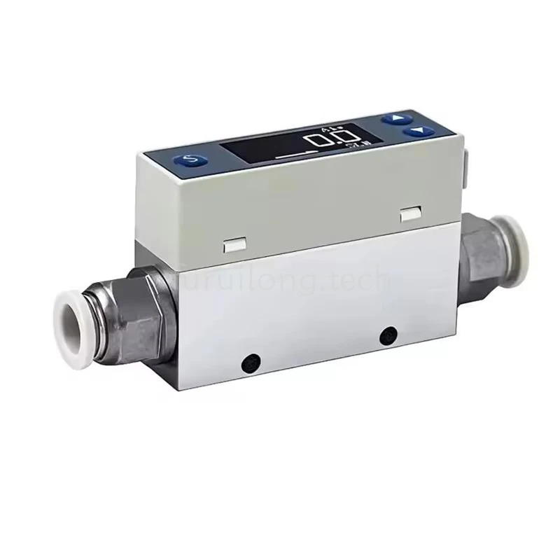 DC24V DN8 Thermal Gas Mass Flow Meter 0-200Ml/min Laboratory Air/O2/N2/CO2/Ar Rotor Sensor RS485 Output