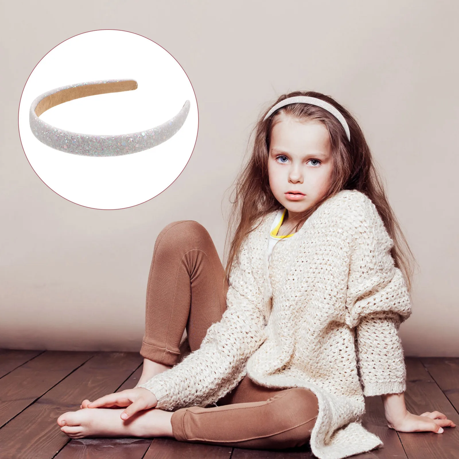 

Colorful Headband Candy Glitter Sequin Decorative Hairband for Girls Women Makeup Spa Wedding Bridal Shower