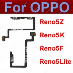 Power Volume Flex Cable For OPPO Reno 5Z 5K 5F 5Lite 5G Side Button Power Volume Switch Keys Flex Ribbon Replacement Repair Part