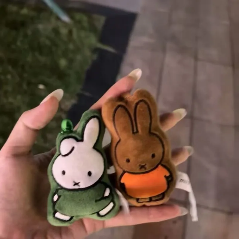 Cute Plush Miffy Rabbit Pendant Anime Kawaii Fun Creative Bag Pendant Backpack Doll Keychain Pendant Accessories Gift