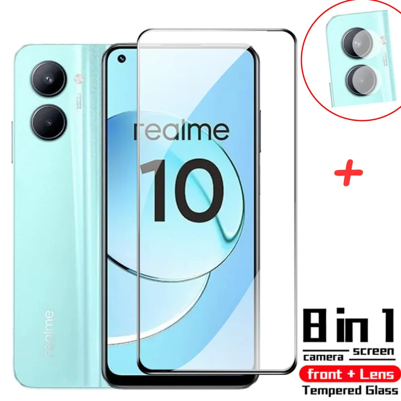 

for realme 10 glass protector pelicula realme10 screen cover glass for realmi 10 lamina realmy 10 cristal Realme 10 9i 8i 8 9 pro plus film protection realme 10 4g accessories película