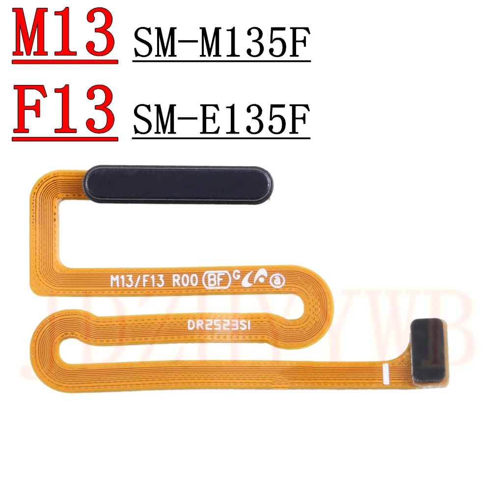 Home Button Menu Return Key With Power Button Fingerprint Sensor Flex Cable For Samsung Galaxy M13 5G M136B M135F F13 E135F