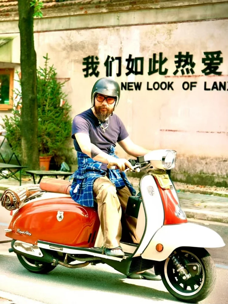TT&COCASCOS 500TX Vintage Motorcycle Open Face Helmet Japan Technology Fiberglass Scooter Motorbike Riding Jet Casque Moto Casco image 6