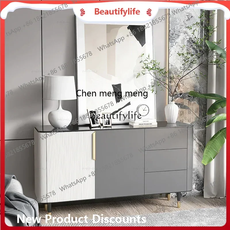 

cn8350 New style New Italian light luxury entrance cabinet, living room partition, simple modern entrance decoration cabinet ss