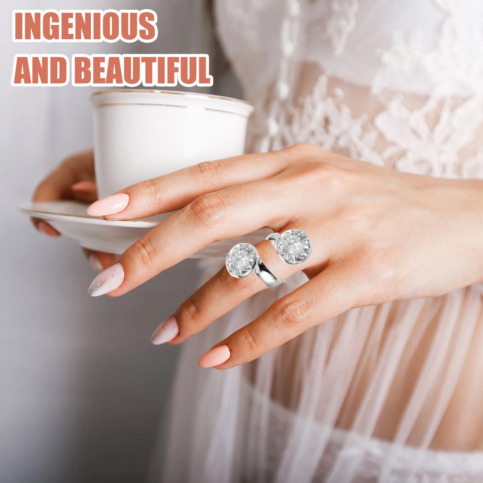 

10pcs Adjustable Blanks Bezel Trays Diy Crafts Stainless Metal Bases For Jewelry Making Durable Copper Material Ring Making