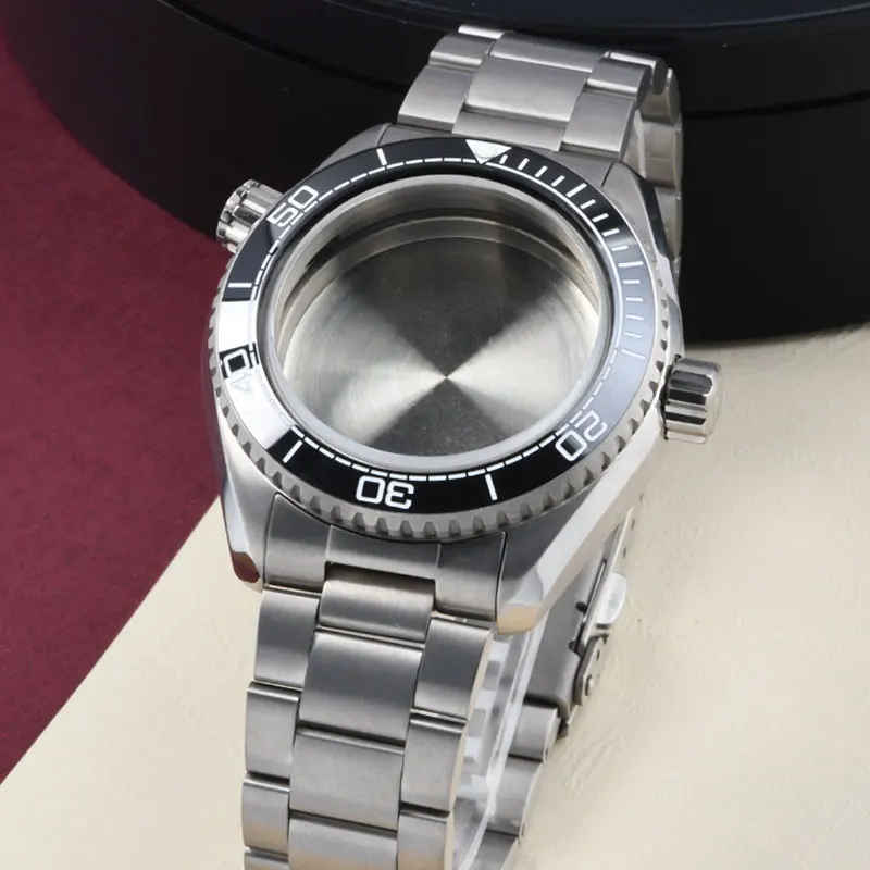 

Heimdallr Watch Parts 41mm Titanium Material Seaghost Watch Case Ceramic Bezel Sapphire Suitable For NH35/NH36 Movement 20Bar