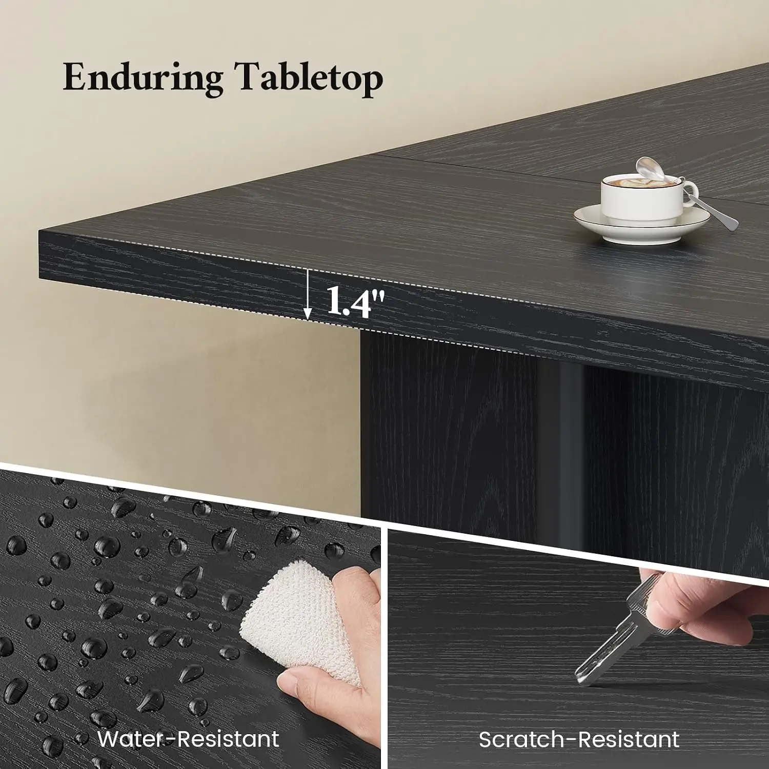 63 Inch Executive Office Desk Large Computer Workstation Home Office Writing Table, Customized