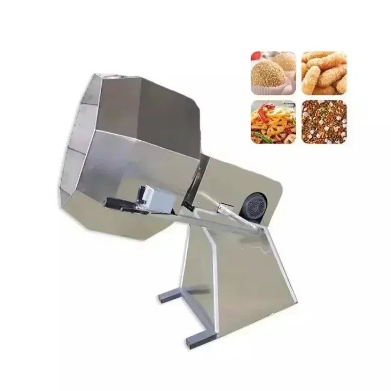 Commercial Automatic Milk Water Ingredients Nut Coating Machine Electric Chocolate Almond Peanut Sugar Flour Soybean Motor