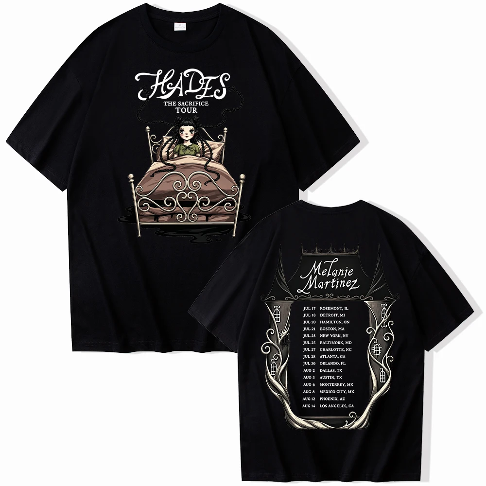 Melanie Martinez Hades The Sacrifice Tour 2026 T Shirt Men Women Vintage Hip Hop Casual Short Sleeve Music Tour Fans Top