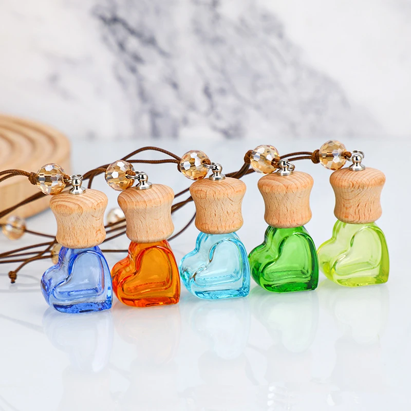 100pcs Car Perfume Hanging Bottles Aromatherapy Refillable Air Freshener Diffuser Fragrance Pendent Bottle