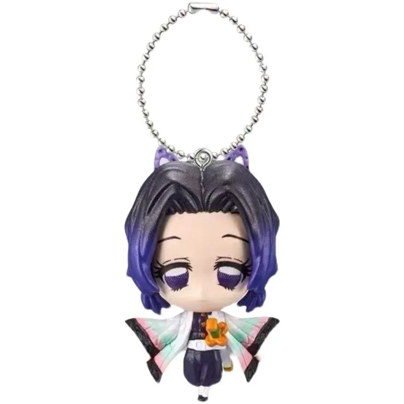 Bandai Box Egg Demon Slayer Blade Charm Tanjiro My Wife Zenyi Model Hand-made Pendant Movable Doll Children's Toy PVC material