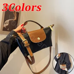 Fashion Elegant Sexy Women's Shoudler Bag 2024 High Quality Oxford Hobos Handbags Simple Thread Zipper Crossbody Bags for Women