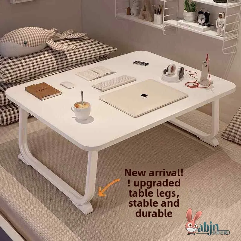 

Современный минималистичный прикроватный столик для учебы, складной маленький столик для спальни, письменный стол для общежития, столик для чтения, столик для отдыха.