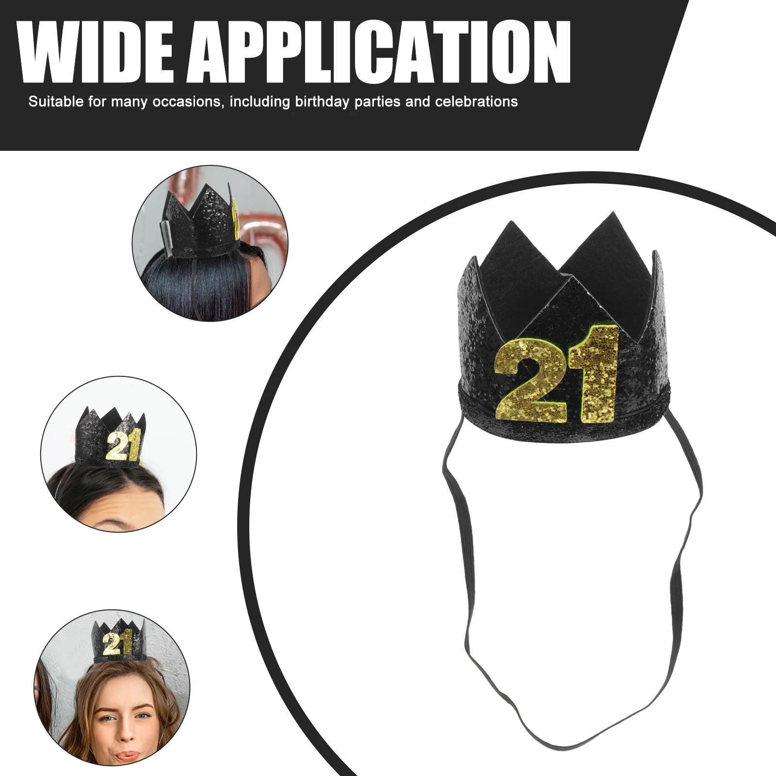 

1pc Birthday Party Hats Premium Handmade Lightweight Celebration Tiara Crown Party Supply Decorative Hat For Birthday