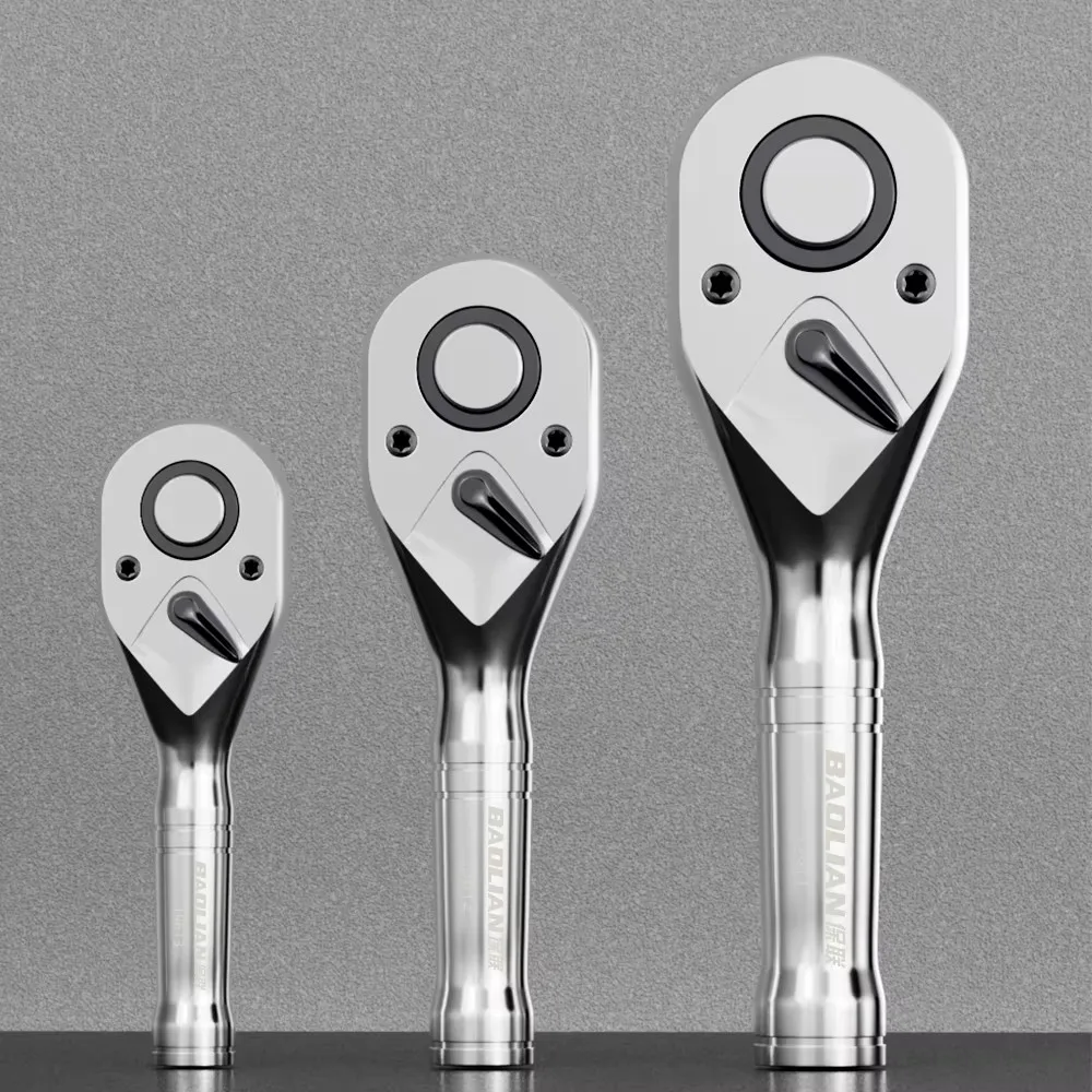 Hand Tools Compact 72 Tooth Ratchet Torque Wrench with Short Handle 1/4 3/8 1/2 Quick Efficient Auto Repair