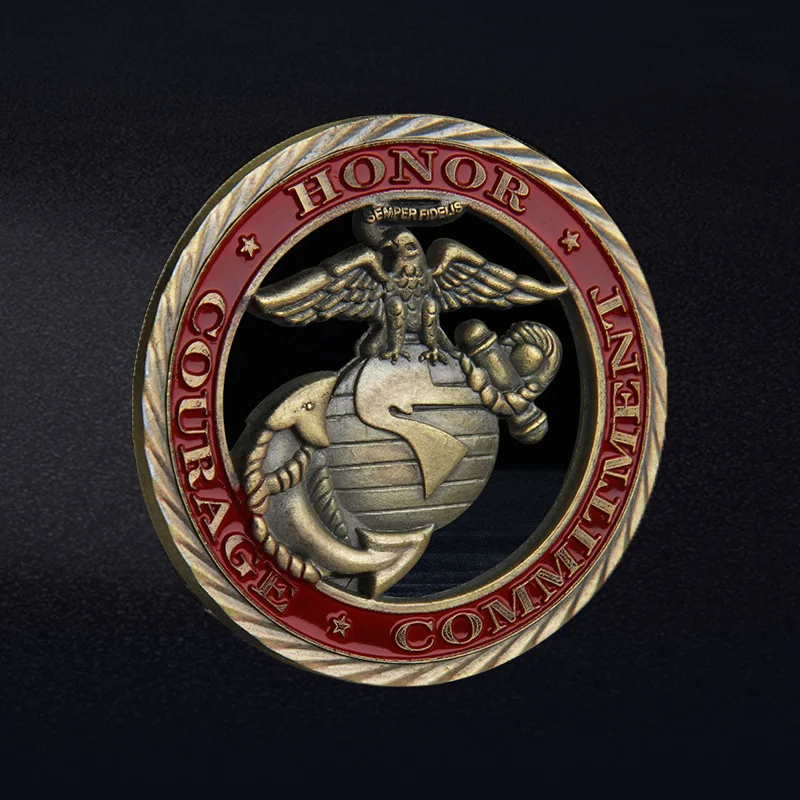 Commemorative Coin US Marine Corps Military Challenge Coin - Image 2