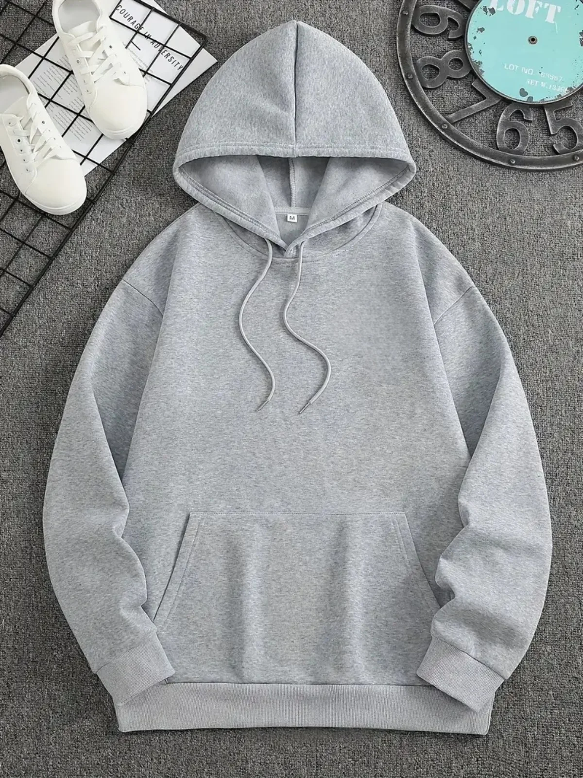 

Men's Casual Hoodie Fashion Pocket Design Comfortable Warm High Street Style Pullover Sweatshirt for Fall Sports