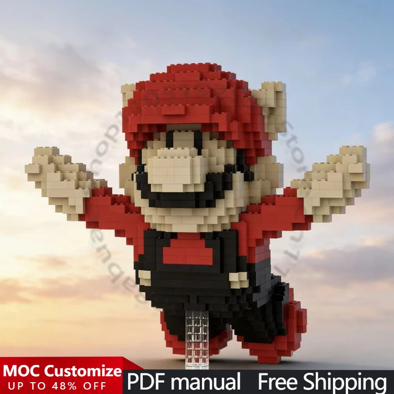 

1732 детали: Набор для сборки классических персонажей аркадных игр MOC, модульный конструктор, развивающая игрушка-головоломка, подарок для самостоятельной сборки