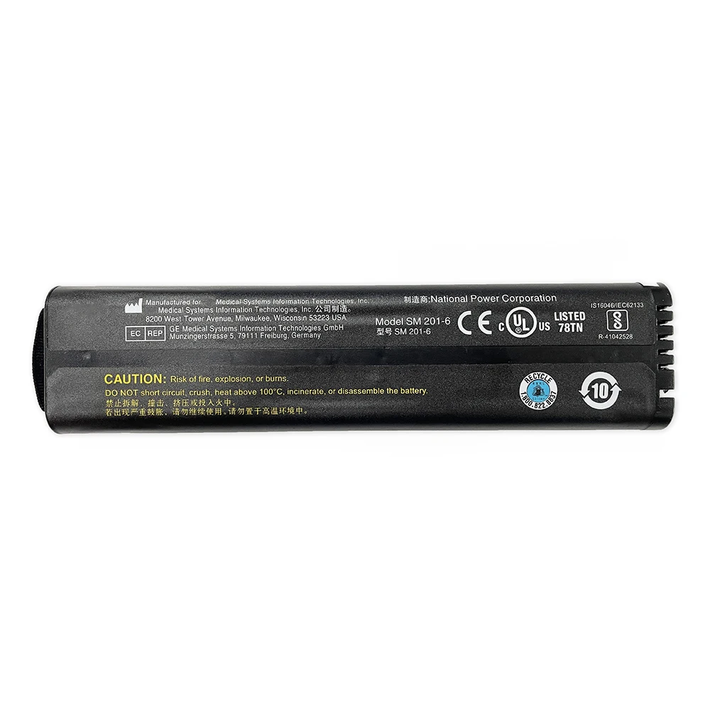 SM201-6 SM 201-6 11.1V 39Wh Original Battery For GE DASH 3000 4000 5000 B20 B30 B40 B20I B30I B40I Anritsu MT9083 Series