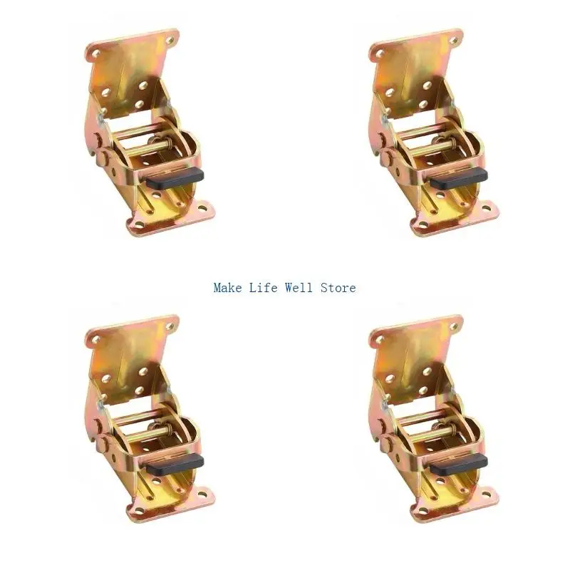 Pack of 4 Simple Bending Brackets Identity Locking 0 180 Degree Modifiable for Bending Table Legs Included Screws Mounting