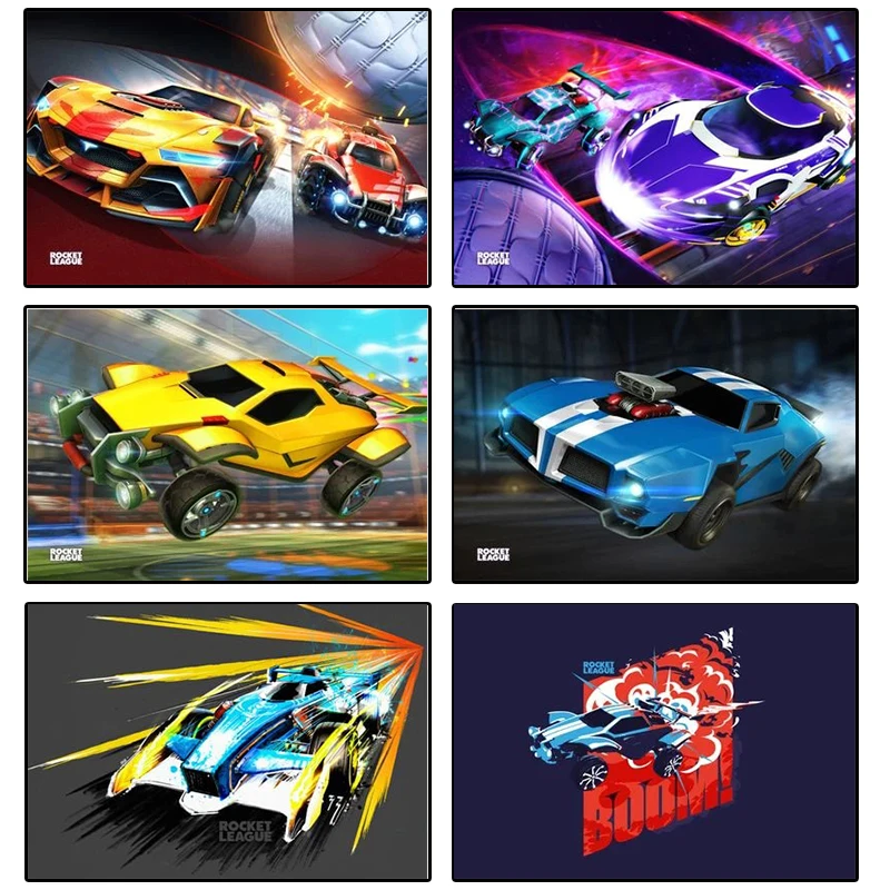 

Vintage Home Decoration Rocket League Logo Poster and Prints Canvas Painting Wall Art Pictures for Living Room Cuadros