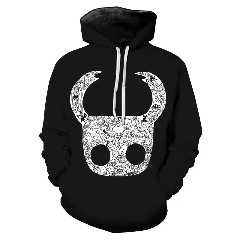 

New Hollow Knight 3D Prined Hoodie Boys Girls Fashion New Popular Personality Anime Kids Harajuku Loose Hooded Sweatshirts