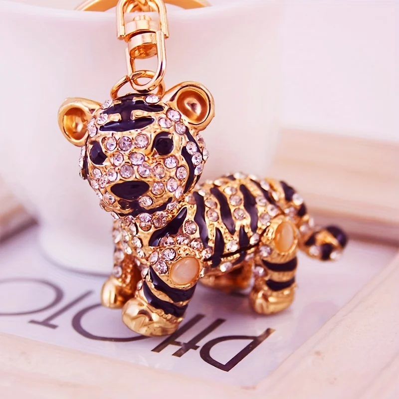 

Jewelry Zodiac Three-dimensional Tiger Car Key Chain, Metal Pendant To Give My Boyfriend A Small Gift Key Chain For Men