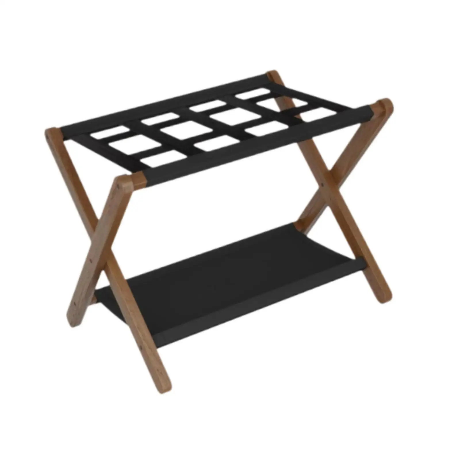 Foldable Luggage Rack Space Saving Suitcase Stand for Home Travel Guest Room
