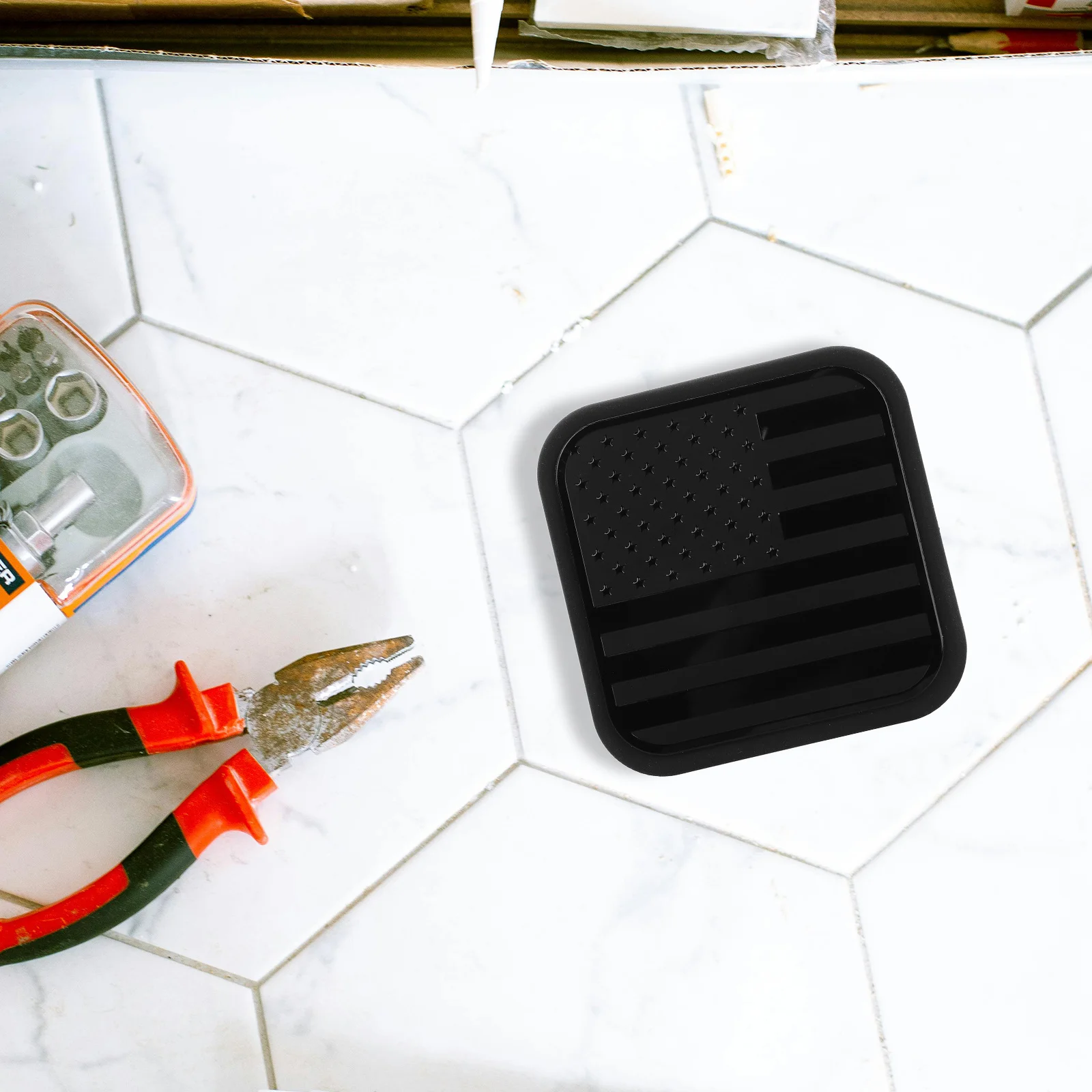 غطاء وصلة السحب مقاس 2 بوصة، غطاء بديل لقابس المقطورة المطاطية لغطاء وصلة حماية المصد للمركبة