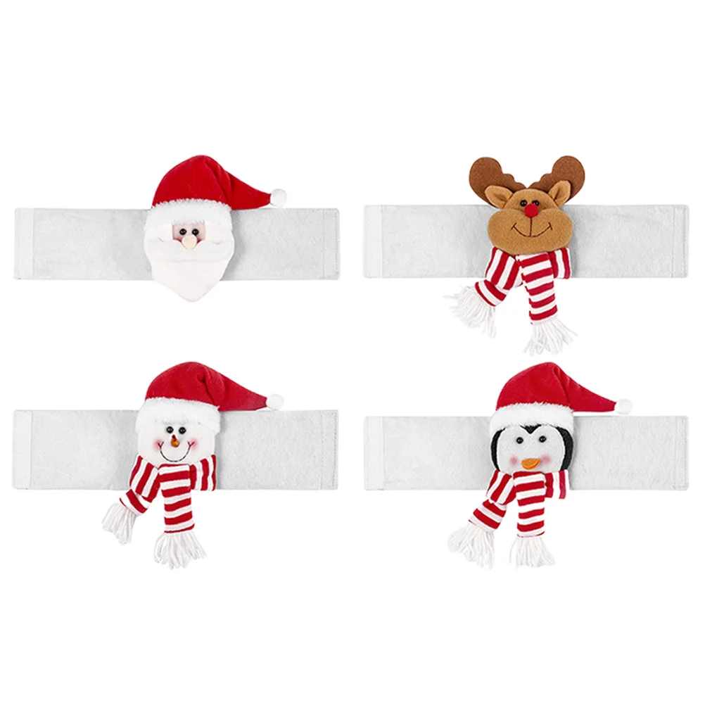 

Santa Claus Snowman Curtain Buckle Tieback Clips Hold Backs Buckles Drape Tiebacks Window Decorations