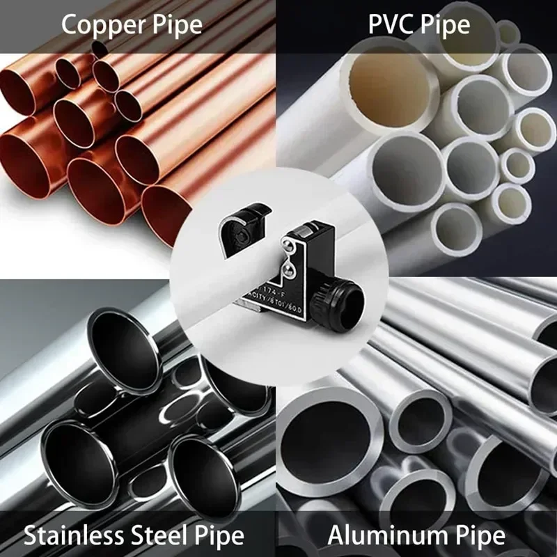 Couteau de coupe de Tube de Type C de 3 à 28MM pour couper des tuyaux en cuivre de 1/8 à 1-1/8 pouces, tuyau en plastique, conception à Double roulement, Mini petit coupe-Tube