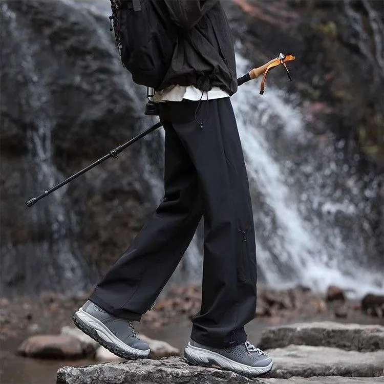 

Широкие брюки, женские летние муслиновые брюки с завязками и полыми разрезами, уличные молодежные удобные эластичные свободные брюки для поездок на работу