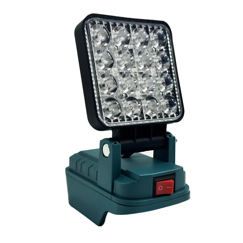 3 Zoll Kabellose LED-Arbeitsleuchte für Makita 14,4-18V Li-Ionen-Akku Dual USB Verstellbare Camping-Notlampe Ohne Akku – Detail 7