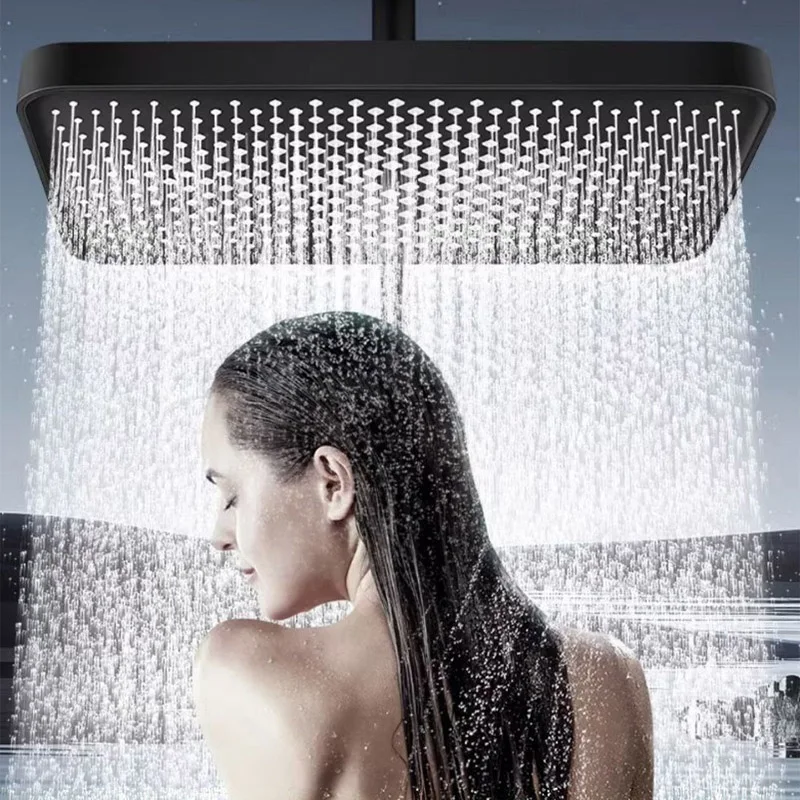

Supercharged Large Shower Head Overhead Shower Head Large Panel Pressurized Rain Super Coarse Hole Large Water Outlet