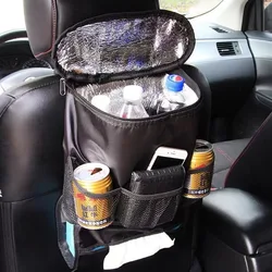Car Seat Back Organizer Car Seat Back Ice Pack Bag,Insulation Multi-Pocket Storage Bag, Ideal to Store Drinks, Glasses, Keys