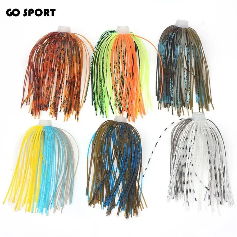 

88 Strands Silicone Skirts Bass Jigs Soft Umbrella Sensation Skirts Elastic 64mm Buzzbaits Spinner Jigging Lure