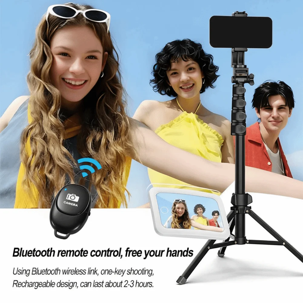 Magnetic Magnetic Selfie Mirror Wide-Angle Led Phone Selfie Mirror Mobile Back Suction Selfie Makeup Mirror Selfie