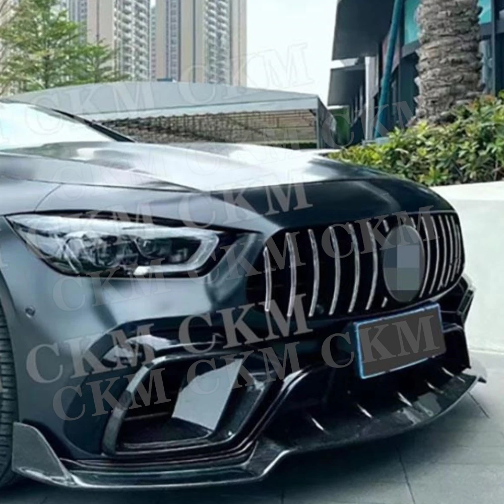 

CKMUUER Side Skirt Rocker Panels Front Bumper Lip Air Vent Trim Rear Diffuser Auto For Benz AMG GT63 S 4 Door 2019-2023