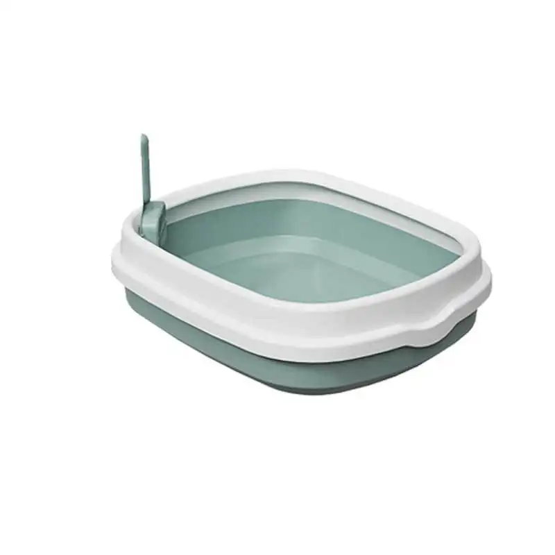 Semi-enclosed cat toilet anti-splash cat plastic pet supplies