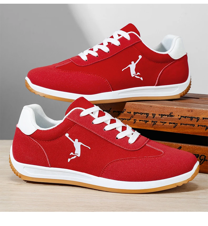 Herrenschuhe, trendige Frühlings- und Herbstschuhe, neue Modelle für den internationalen Markt, weiße, schwarze und rote Sneaker, atmungsaktive Herren-Freizeitschuhe mit weicher Sohle und niedrigem Schaft, vielseitig einsetzbar. – Detail 18