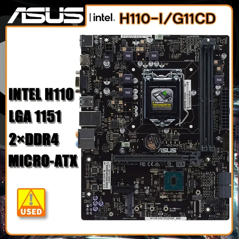 

H110 Motherboard ASUS H110-I/G11CD/DP_MB DDR4 32GB LGA 1151 Motherboard ATX for 6th Gen Intel Core cpus