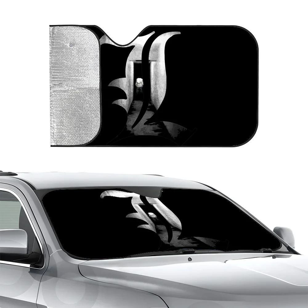 

Anime D-Death Note Car SunSha Heat-insulating Aluminum Film Windshield Sunshas UV Rays Blocks Car Sun Visor Protector