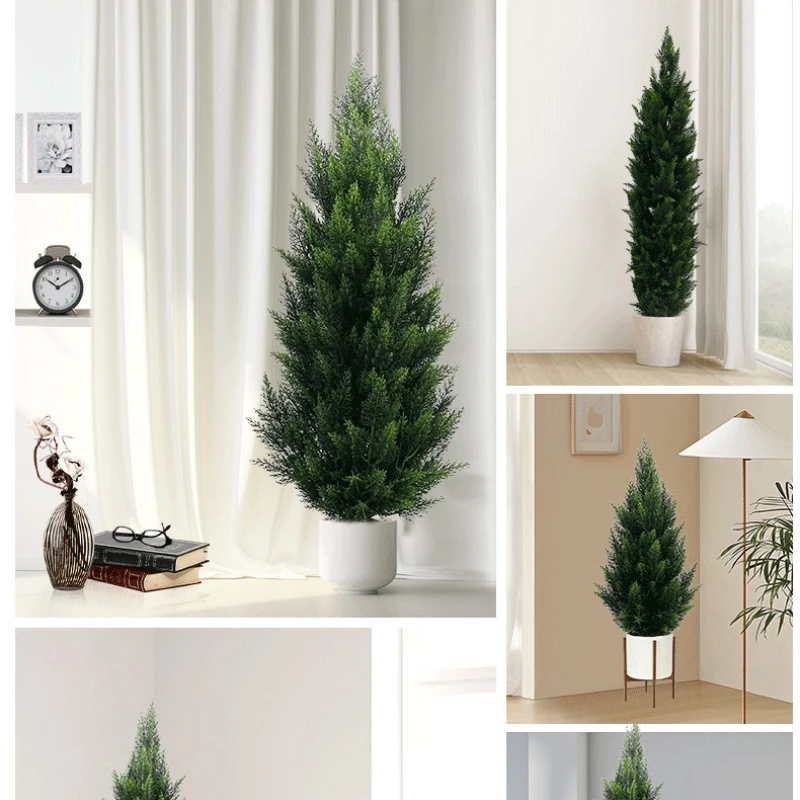 

Искусственные сосновые деревья, вечнозеленые деревья для кладбищ и похорон, кипарисы, искусственные зеленые растения в горшках, экологически чистые.