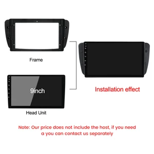 Mekede سيارة مزدوجة الدين راديو Fascia 9 بوصة لمقعد إيبيزا 6J 2009 - 2013 سيارة دي في دي داش الإطار محول كابل الطاقة 6 إطارات مبيعات رئيسية لراديو 2 Din Ibiza - No6